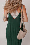 Spaghetti Straps Pocketed Maxi Dress