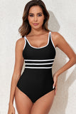 Striped Detailed One Piece Swimsuit