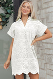 White Eyelet Embroidered Dress