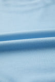 Blue Solid 2 Piece Outfit