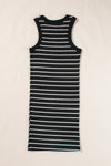 Black Stripe Tank Dress