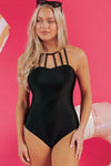 Halter Neck One Piece Swimsuit