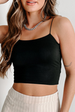 Spaghetti Strap Fit Cropped Top
