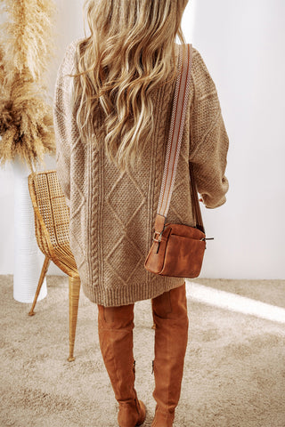 Beige Cable Knit Sweater Dress Red Boutique Beige Cable Knit Sweater Dress Red Boutique