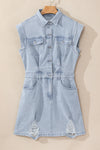 Frayed Denim Dress