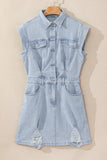 Frayed Denim Dress