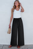 Drawstring Wide Leg Pants
