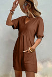 V Neck Knit Romper
