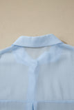 Blue Sheer 2 Piece Cover Up