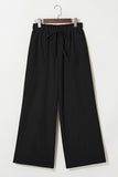 Drawstring Wide Leg Pants