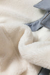 Contrast Trim Sherpa Jacket