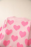 Heart Jacquard Knit Sweater