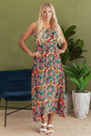 Boho High Waist Maxi Dress