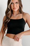 Spaghetti Strap Fit Cropped Top