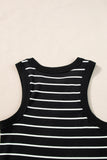 Black Stripe Tank Dress