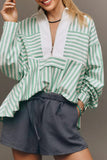 Stripe Long Sleeve Swing Top