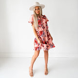 Floral Ruffle Tiered Dress