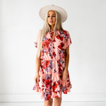 Floral Ruffle Tiered Dress