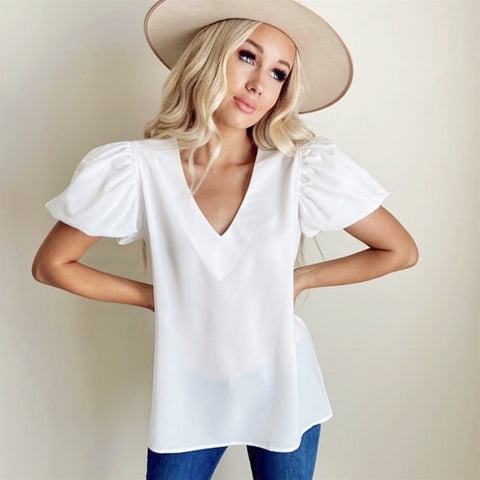 Puff Sleeve Blouse | 3 Colors