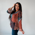 Bell Sleeve Blouse - Patchwork
