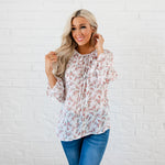 Bell Sleeve Blouse - Floral