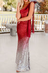 New Years Sequin Gown - Red